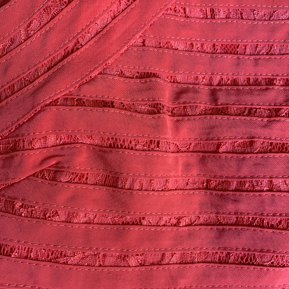 Parker Karmen Silk Halter Dress in Melon - Picture 4 of 4